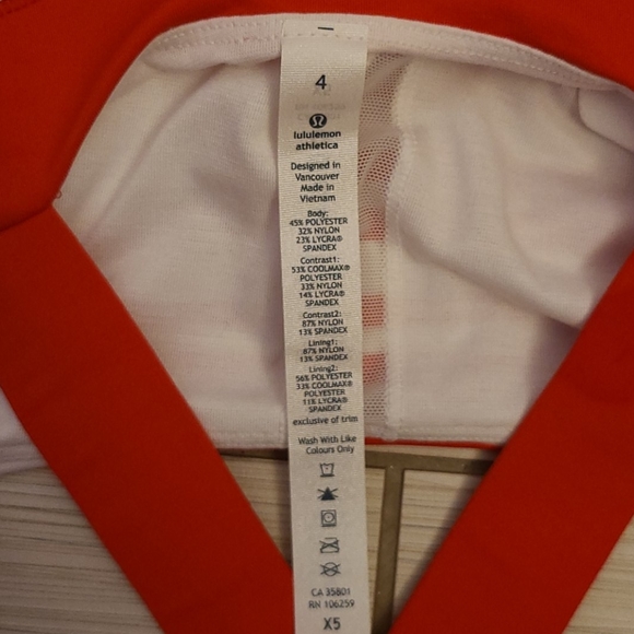 🎆Lululemon Track and Train Tank in Twin Stripe Love Red/Love Red - Picture 10 of 13